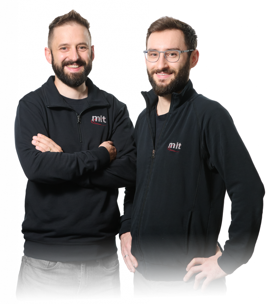 Die Geschäftsführer Brüder von MLT GmbH mit langjähriger Erfahrung im Bereich Metallverarbeitung und Mechatronik